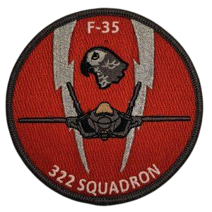 Patch 322 Squadron: Rode polly patch F-35