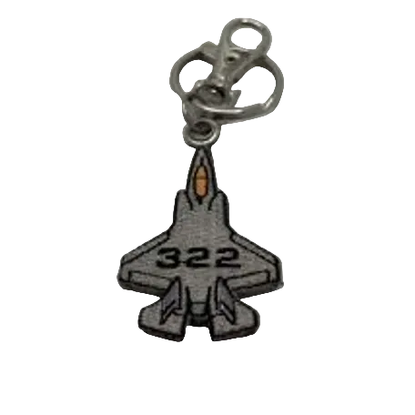 Merchandise 322 Squadron: F-35 KeyChain gray